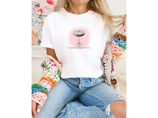 Chic Sass & Social Charm: Coquette Martini Cocktail Tees for Trendy Nights Out